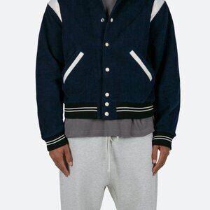 mnml Teddy Jacket - Navy Size LNavy / L